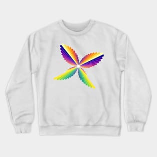 Aurora Butterfly | Flying Wings Bar Charts White Crewneck Sweatshirt